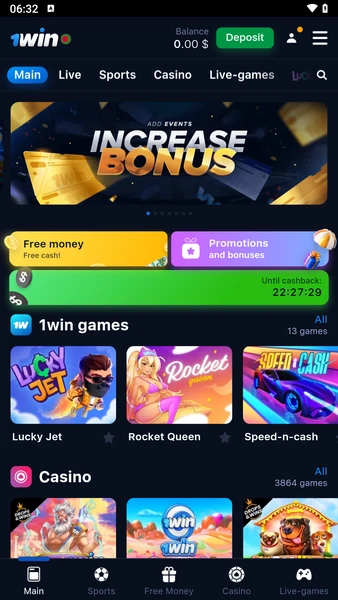 Online games 1WIN Casino
